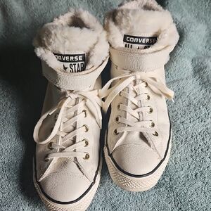 Chuck Taylor Converse  Faux Fur-Lined Hi-top Sneakers